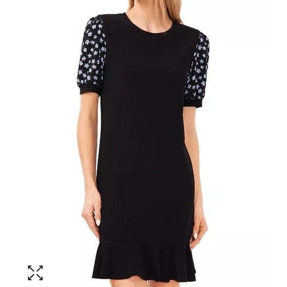 NWOT CeCe
Women's Mixed-Media Puff-Sleeve Knit Dress - Picture 1 of 5